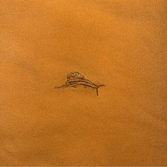 Tommy Bahama Men's Medium Polo Shirt Orange Cotton - Picture 7 of 9